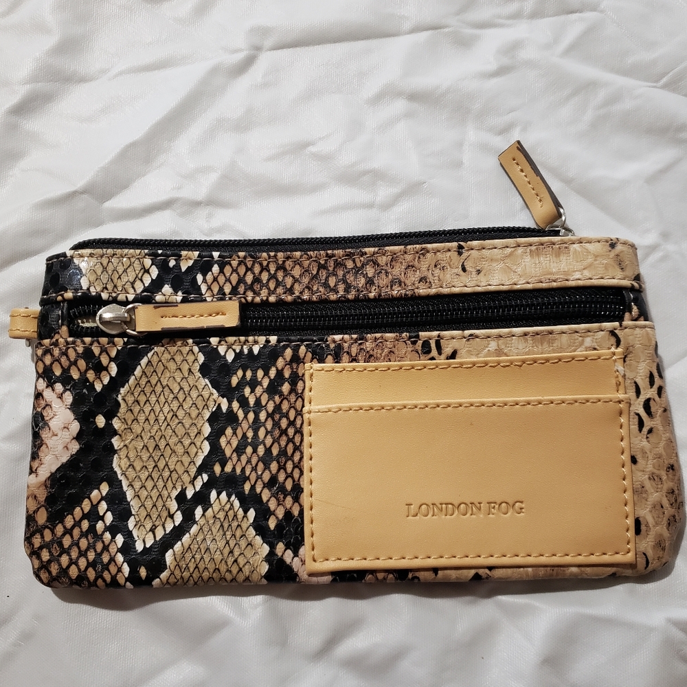 London Fog snake skin design mini purse.